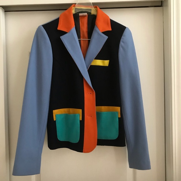 Harve benard Wool -viscose colorful jacket - Picture 1 of 4